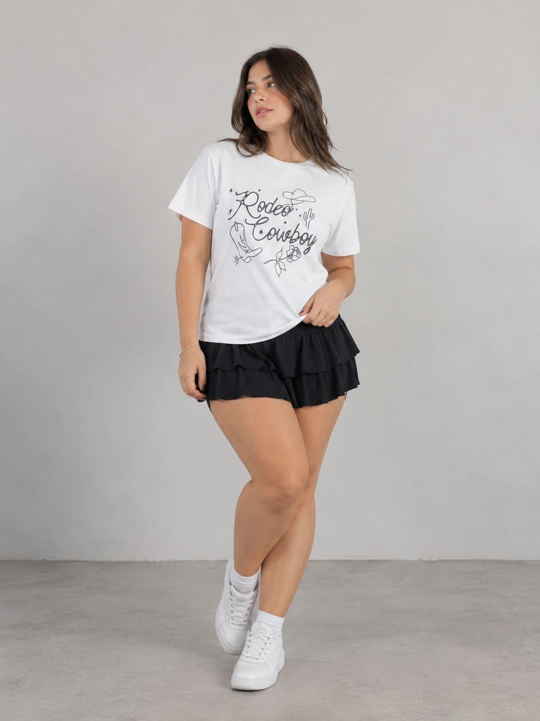 Remera estampada Rodeo Cowboy blanca