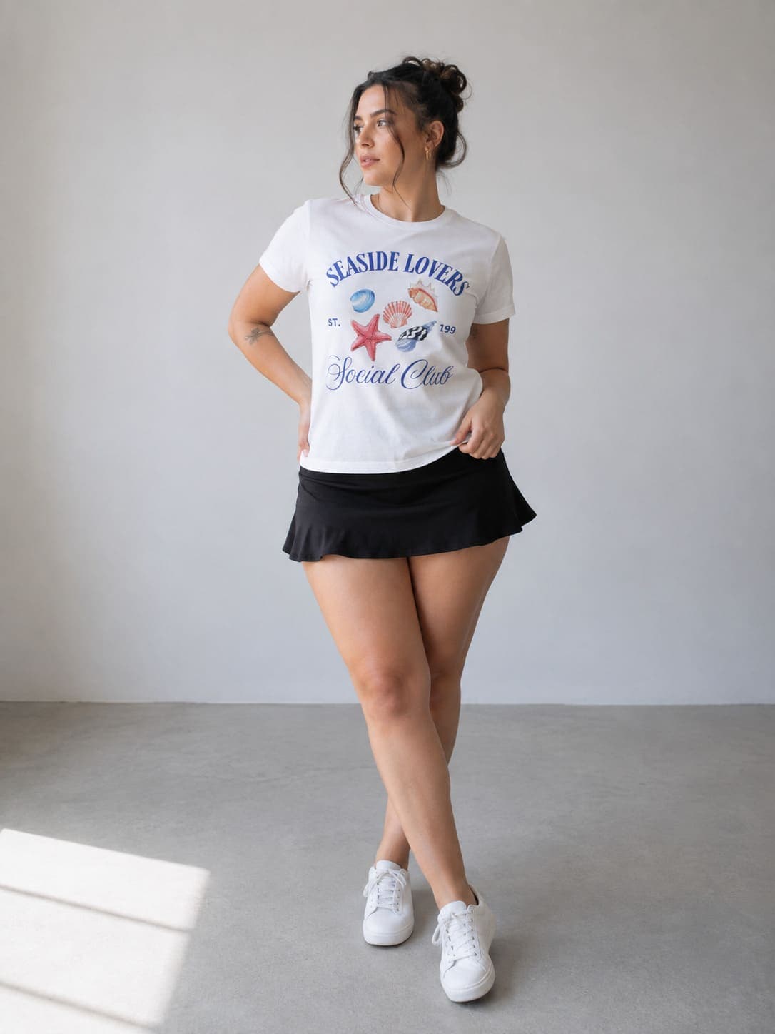 Remera basica canesu blanca
