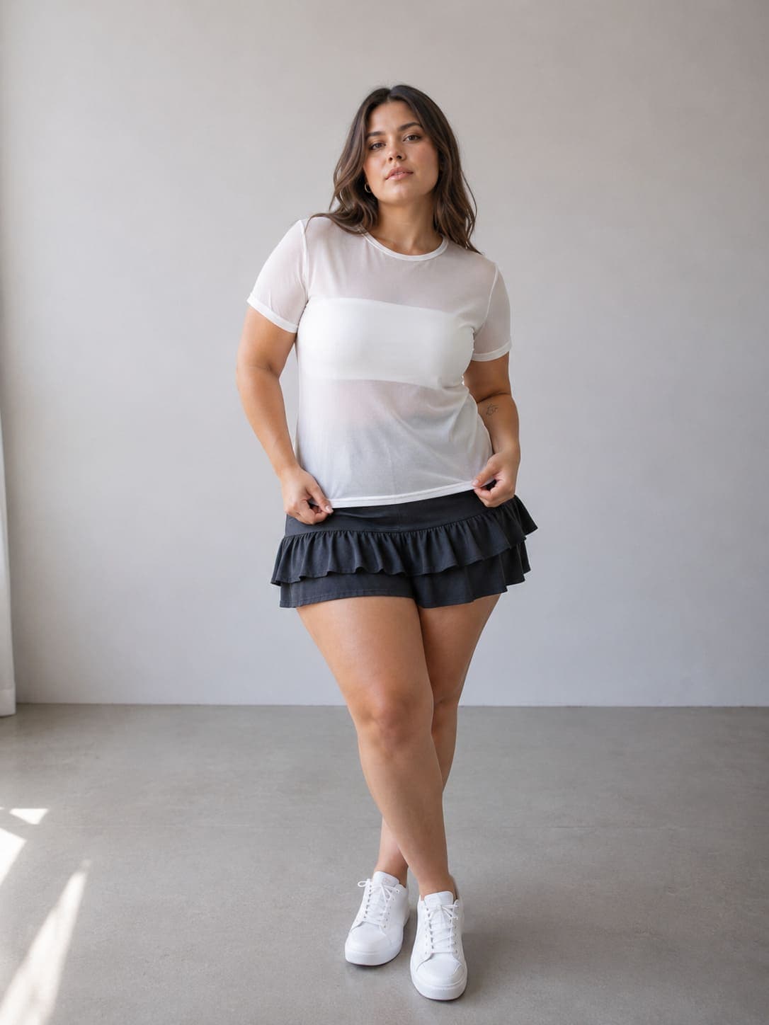 Remera basica lisa blanca